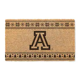 Jardine - Arizona Wildcats 18" x 30" Holiday Coir Doormat - Brown