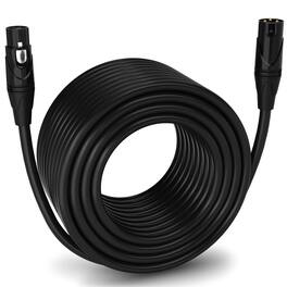 Lyxpro - 250 ft Balanced XLR Cable, Male to Female, 3 Pin Microphone Cable - Black