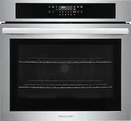 Frigidaire - 30" Built-In Electric Single Wall Oven with Convection Bake and Air Fry - Stainless Steel
