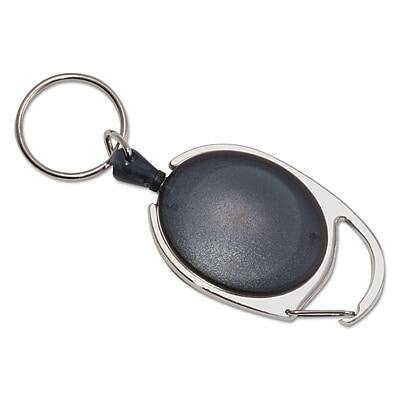 Alt View 1. Advantus - Lanyard Badge Reels, 6/Pack - Black.