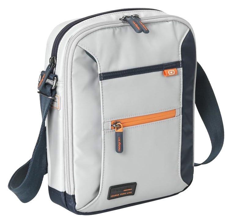 Front. Hedgren - Vertical Crossover Bag - Light Gray.