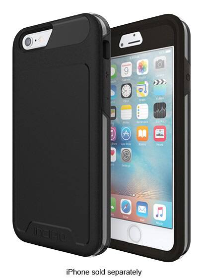Front. Incipio - [Performance] Series Level 5 Case for Apple® iPhone® 6 and 6s - Black/Gray.