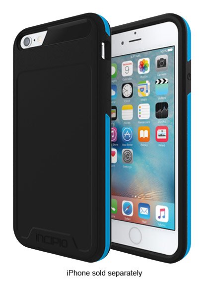 [performance] series level 3 case for apple iphone 6 and 6s - black/cyan
