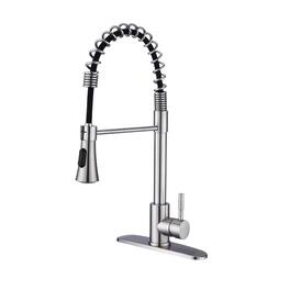 Commercial Kitchen Sink Faucet with Deck Plate