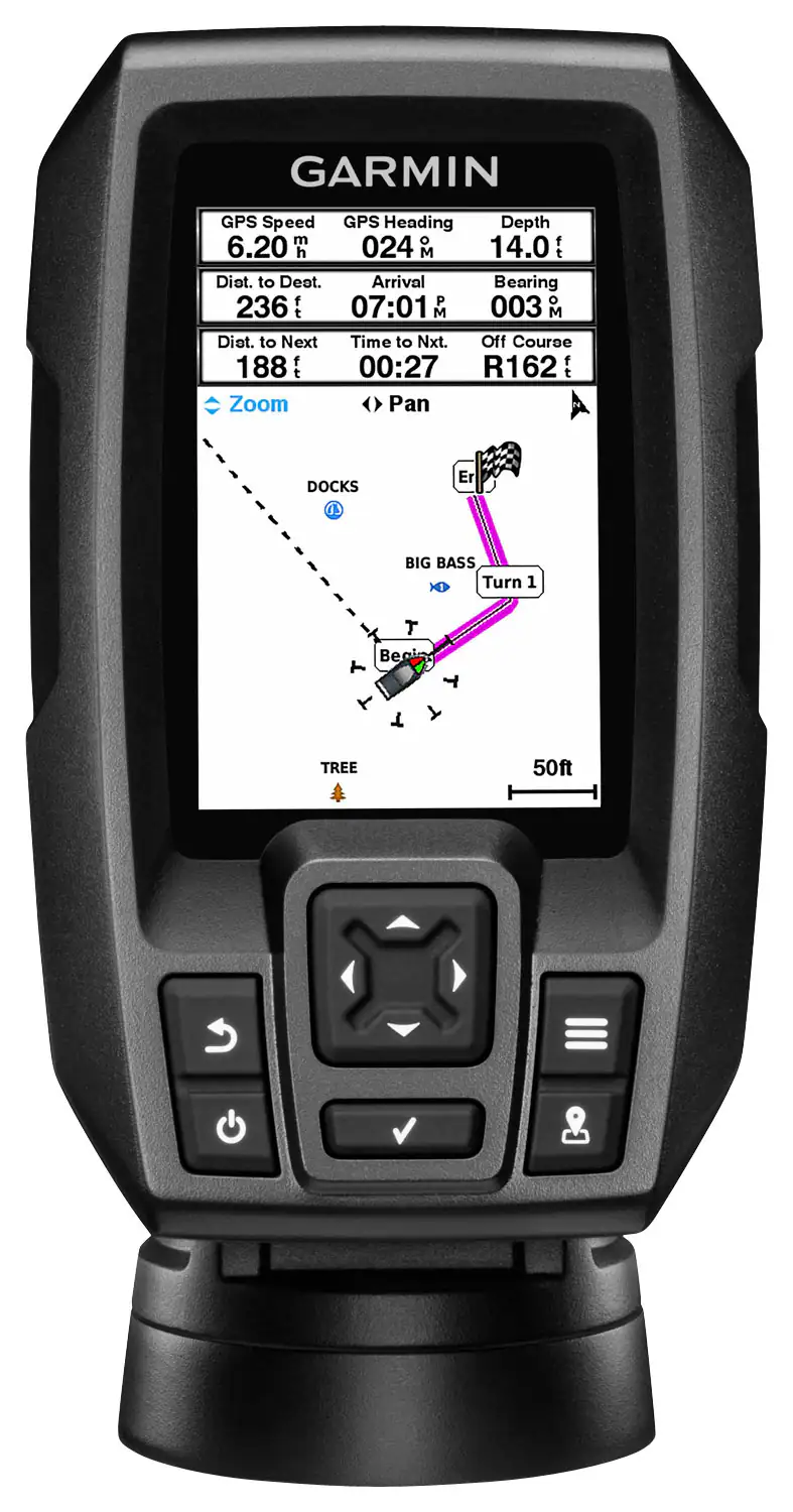 Front. Garmin - Striker 4 Fishfinder GPS - Black.