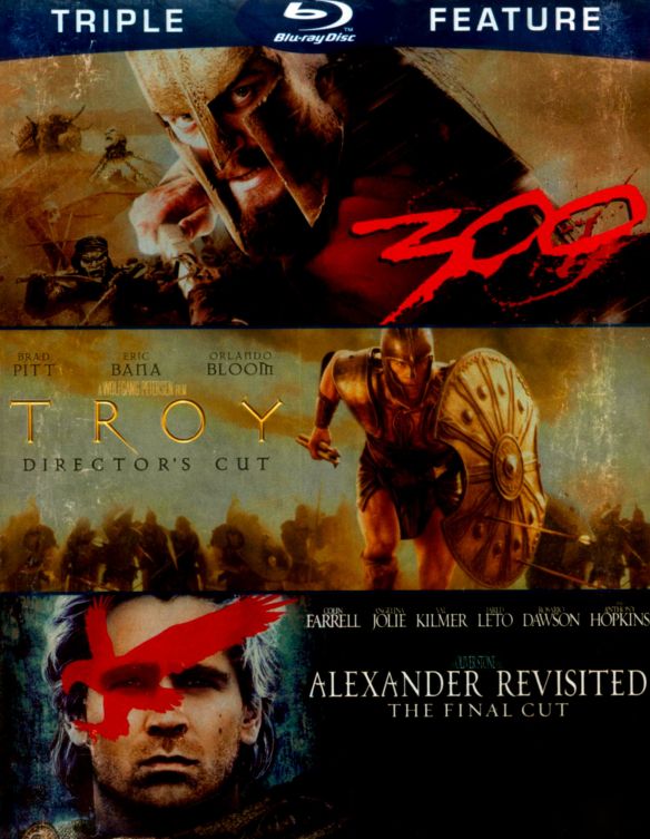  Alexander Revisted/Troy/300 [3 Discs] [Blu-ray]