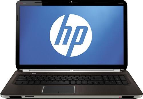 Front Standard. HP - 17.3" Refurbished Pavilion Laptop - 8GB Memory - 640GB Hard Drive - Dark Umber.