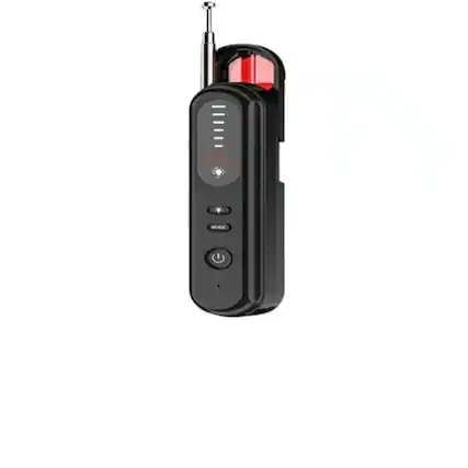 Front. Stock Preferred - Anti-Spy Wireless RF Detector - Black.