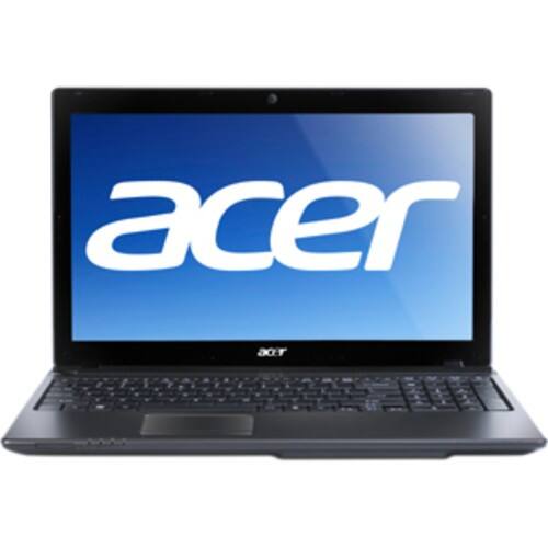 Front Standard. Acer - 15.6" Aspire Notebook - 4 GB Memory - 500 GB Hard Drive - Black.