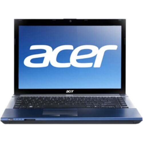 Front Standard. Acer - 14" Aspire Notebook - 4 GB Memory - 500 GB Hard Drive - Cobalt Blue.