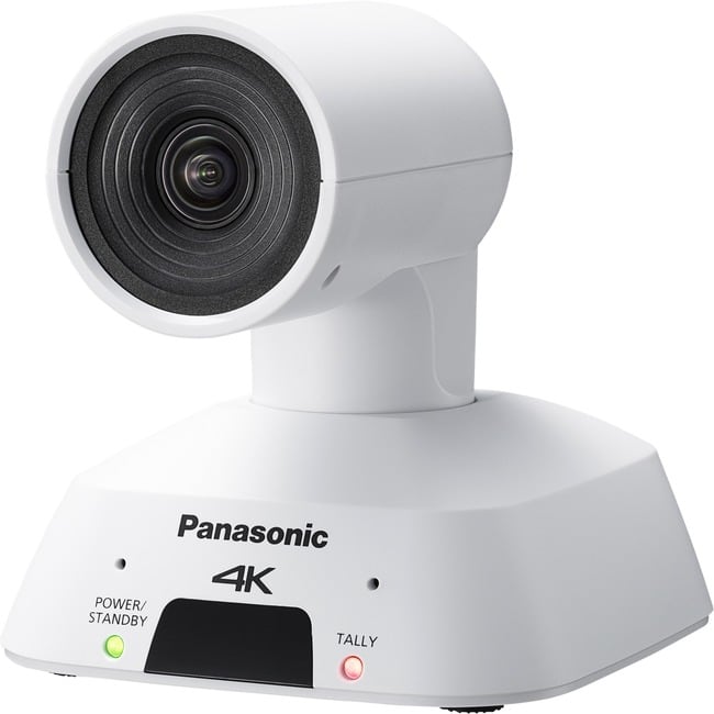 Panasonic - AW-UE4WG Video Conferencing Camera - USB - 3840 x 2160 Video - MOS Sensor - 4x Digital Zoom - Network - White