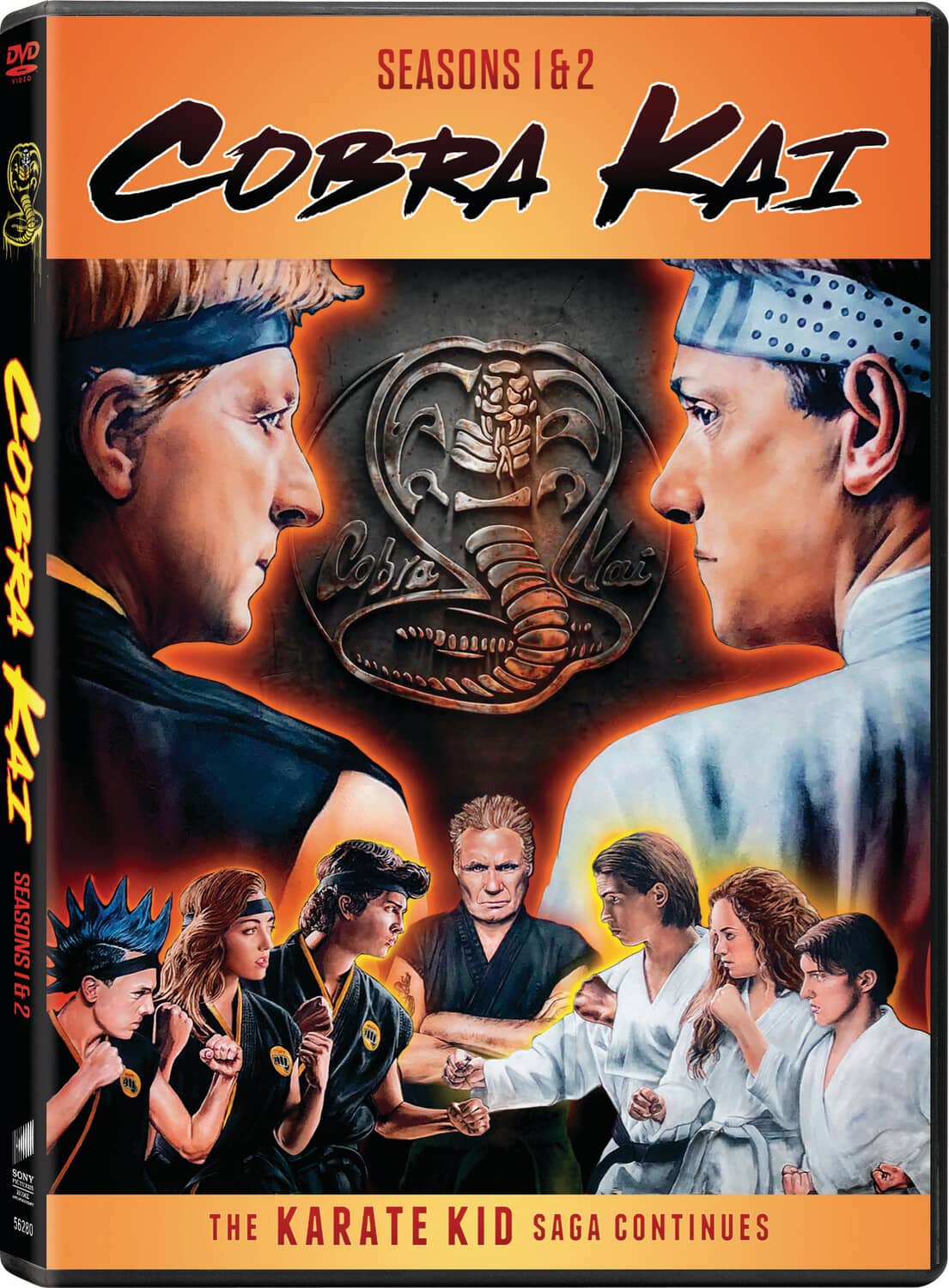 Front. Cobra Kai: Seasons 1 & 2 - DVD.