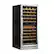 Front. NewAir - 116-Bottle Dual Zone Built-in Wine Fridge with Quiet Operation and Beech Wood Shelves - Stainless Steel.