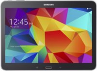 Front. Samsung - Galaxy Tab 4 - 10.1" - 16GB - Black.