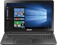 Front Zoom. ASUS - 2-in-1 15.6" Touch-Screen Laptop - Intel Core i7 - 12GB Memory - 2TB Hard Drive - Black.