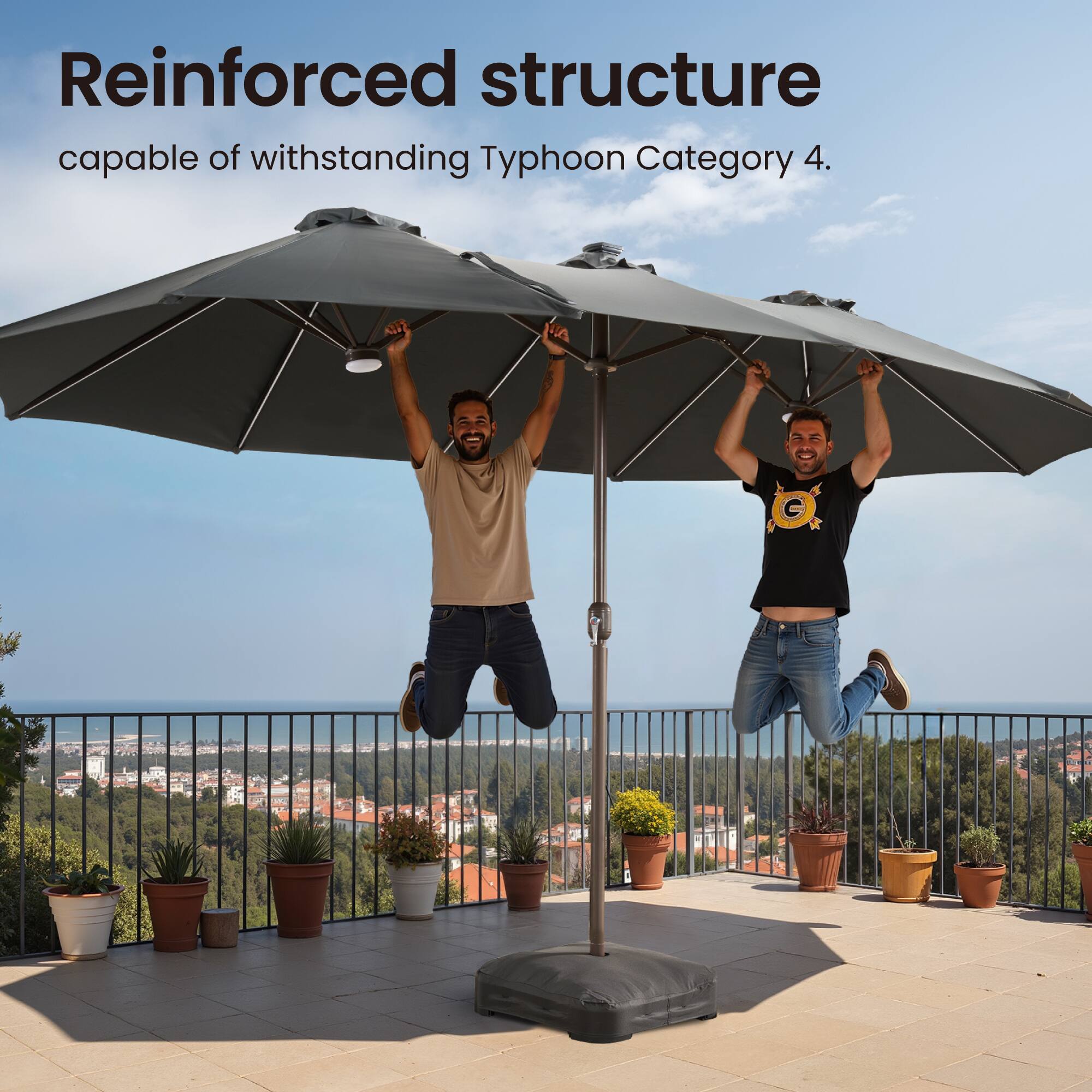 Reinforced structure capable of withstanding Typhoon Category 4.