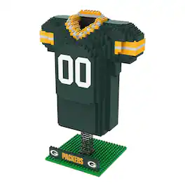 Forever Collectibles - Bay Packers NFL BRXLZ Jersey 1074-Piece Building Block Set - Green