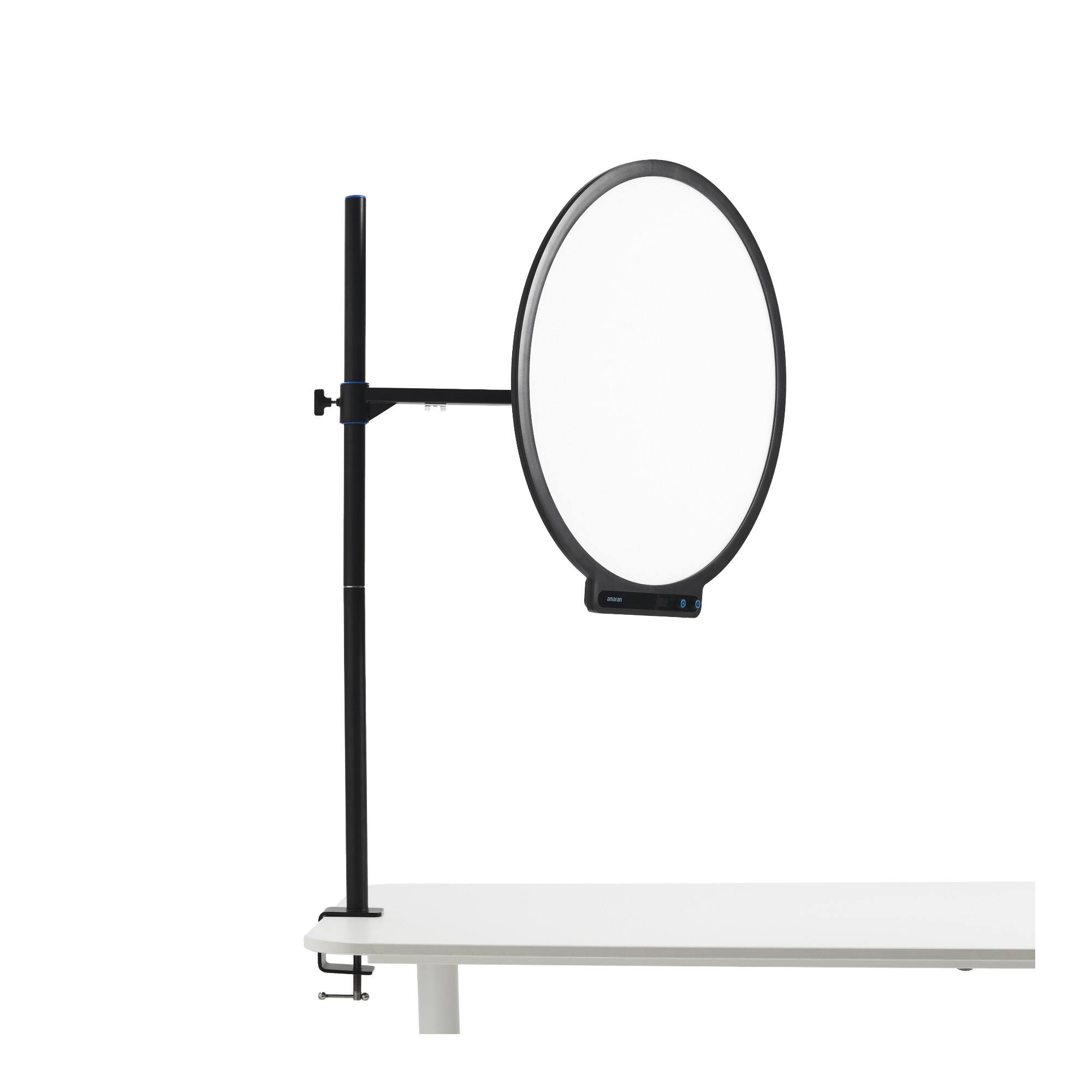 Angle. Amaran - Amaran Verge Desk Clamp Stand - Black - Black.
