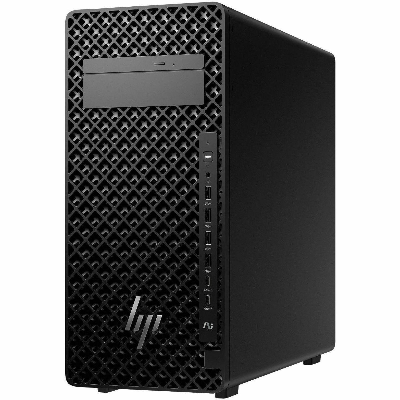 Alt View 4. HP - HP Z2 G1i Workstation - Intel Core Ultra 9 285K - 32 GB - 1 TB SSD - Tower - Black - Intel W880 Chip - Windows 11 Pro - Black.