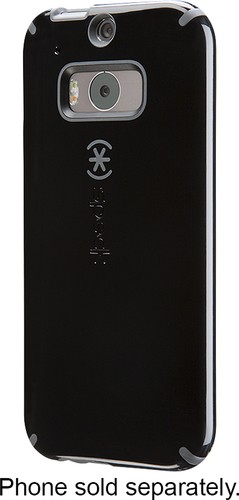  Speck - CandyShell Case for HTC One (M8) Cell Phones - Black/Gray