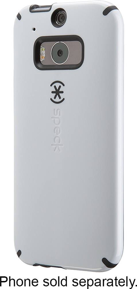 Front Zoom. Speck - CandyShell Case for HTC One (M8) Cell Phones - White/Black.