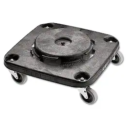 RubberMaid - Commercial Brute Square Dolly For 3526, 3536 Containers, 1 Each - Black
