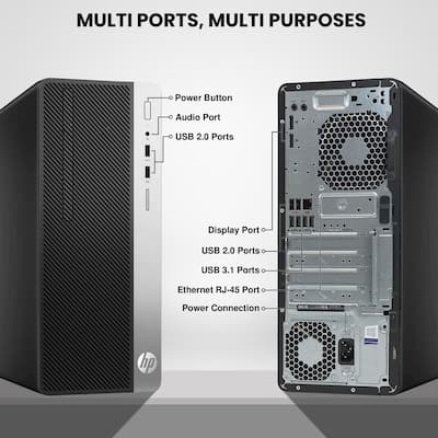 HP Refurbished Excellent ProDesk 600 G3 Desktop Tower HP Refurbished Excellent ProDesk 600 G3 Desktop Tower