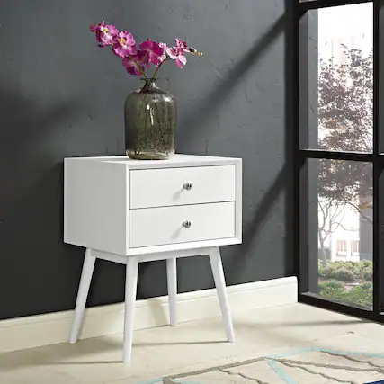 Front. Modway - Dispatch Nightstand by Modway - White.