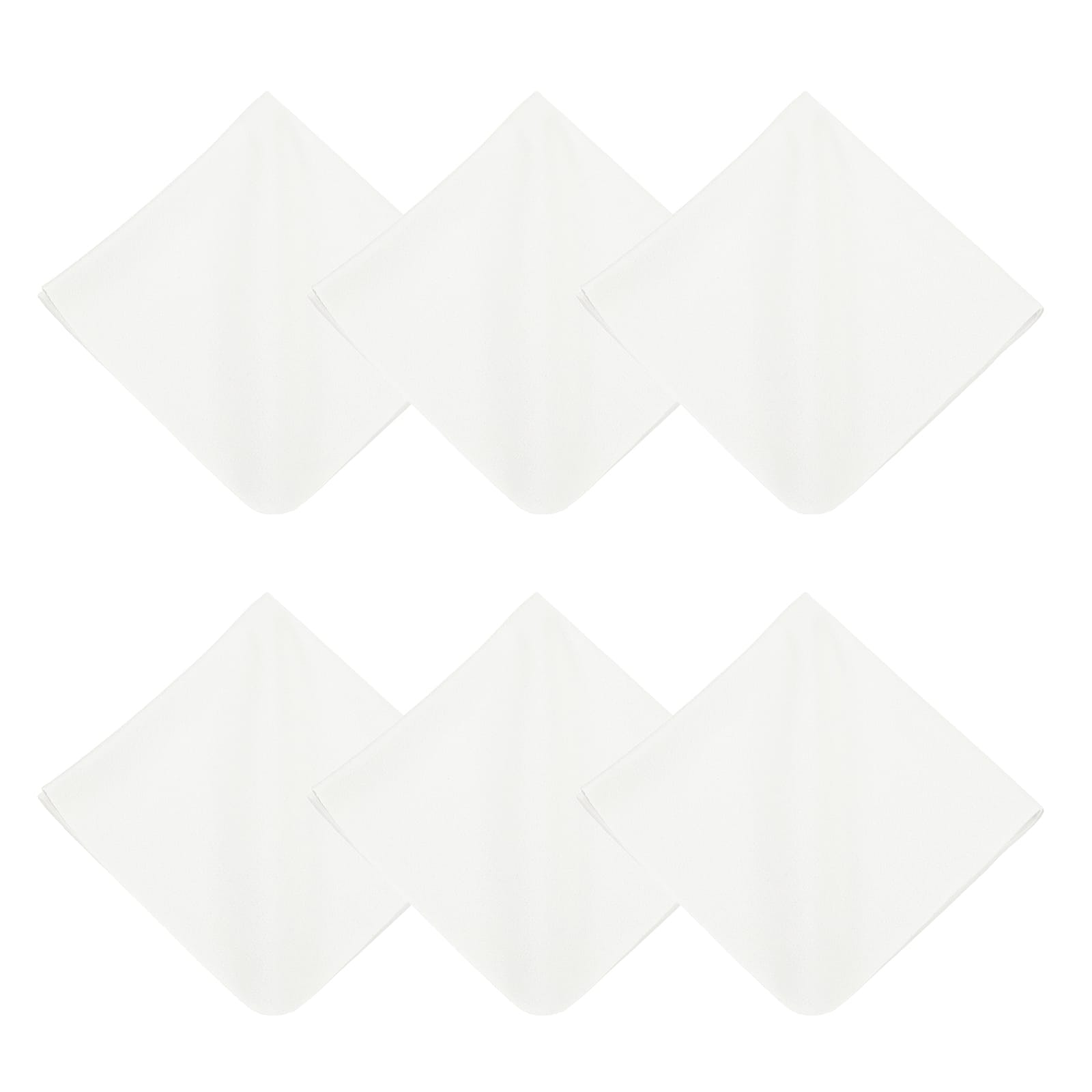 Unique Bargains - 6pcs Microfiber Cleaning Cloth 12x12 inch for Glasses Screens Phones Lenses - White price history on PriceWatchPro