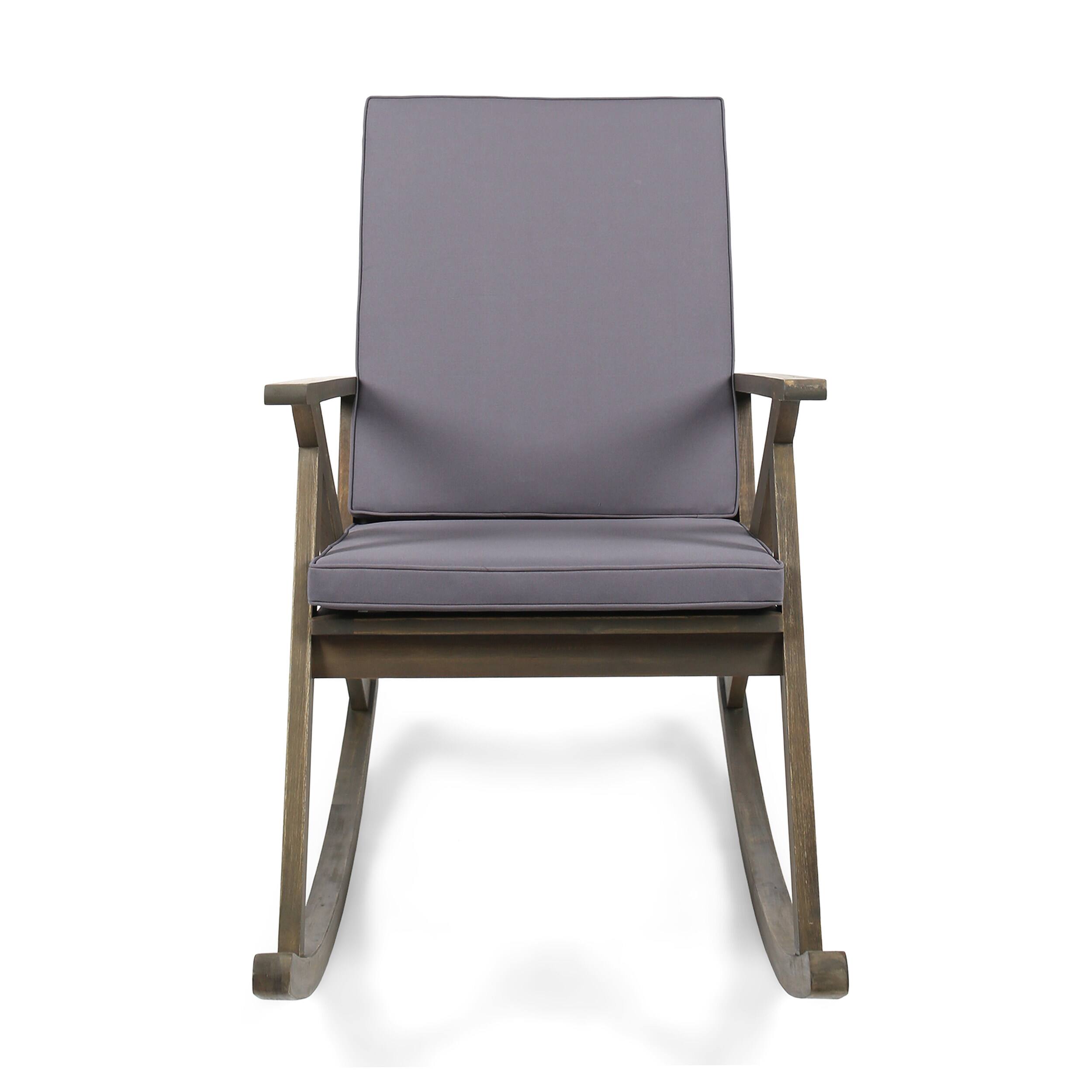Left. Siljoy - GUS ROCKING CHAIR - Grey.