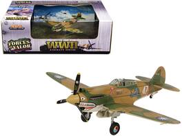 Forces Of Valor - Curtiss P-40B Hawk 81A-2 Fighter 3rd Pursuit Squadron AVG P-8127 Serial 47 China June 1942 WW2 Aircraft 1/72 Model - Multi