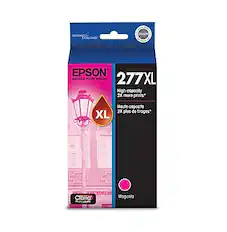 DESIGNED FOR EXCELLENCE
EPSON
EXCEED YOUR VISION
277XL
High-capacity, 2X more prints*
Haute-capacité, 2X plus de tirages*
XL
Claria
Magenta
*Based on Epson's internal testing. Actual results may vary.