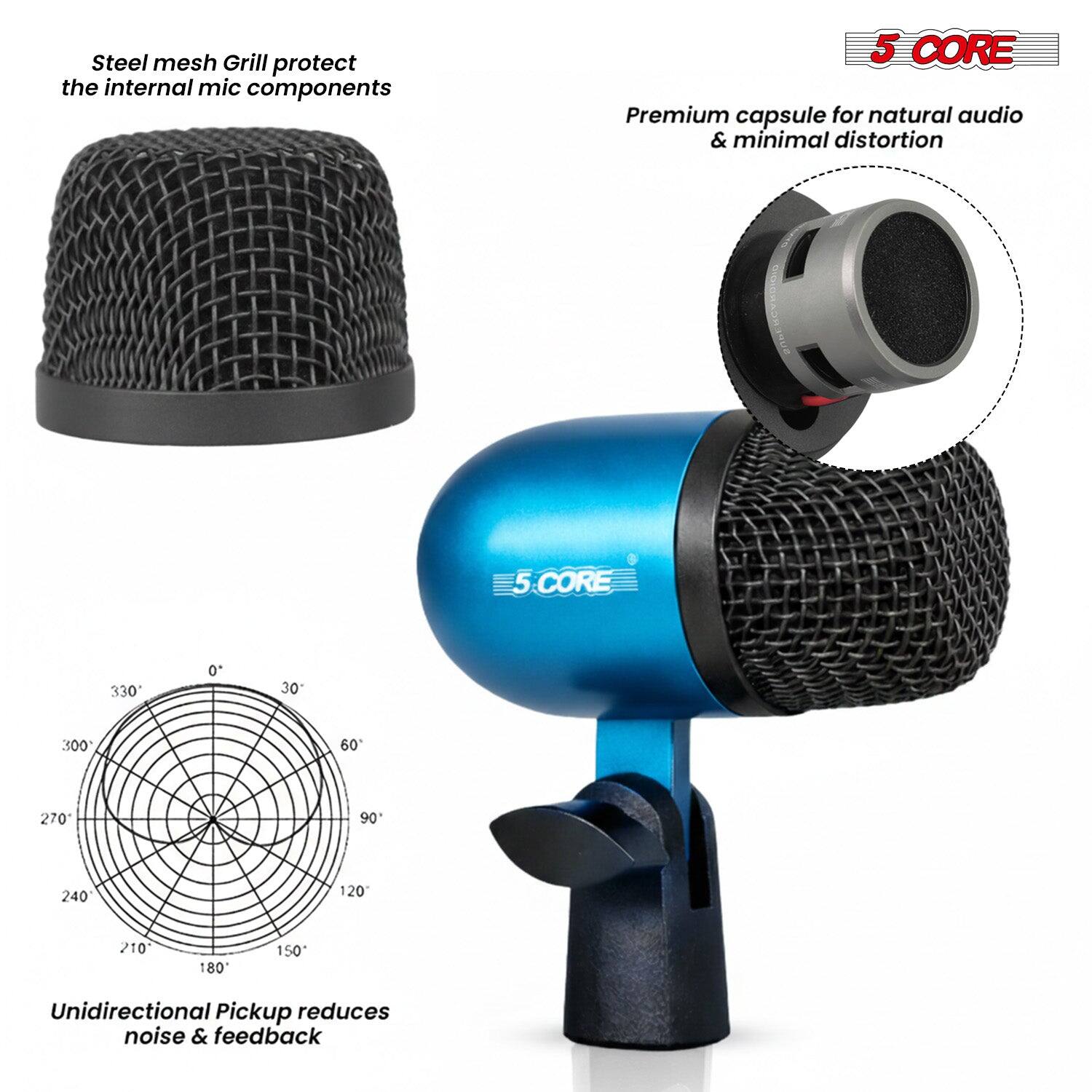 Steel mesh Grill protect the internal mic components

5 CORE

Premium capsule for natural audio & minimal distortion

Unidirectional Pickup reduces noise & feedback