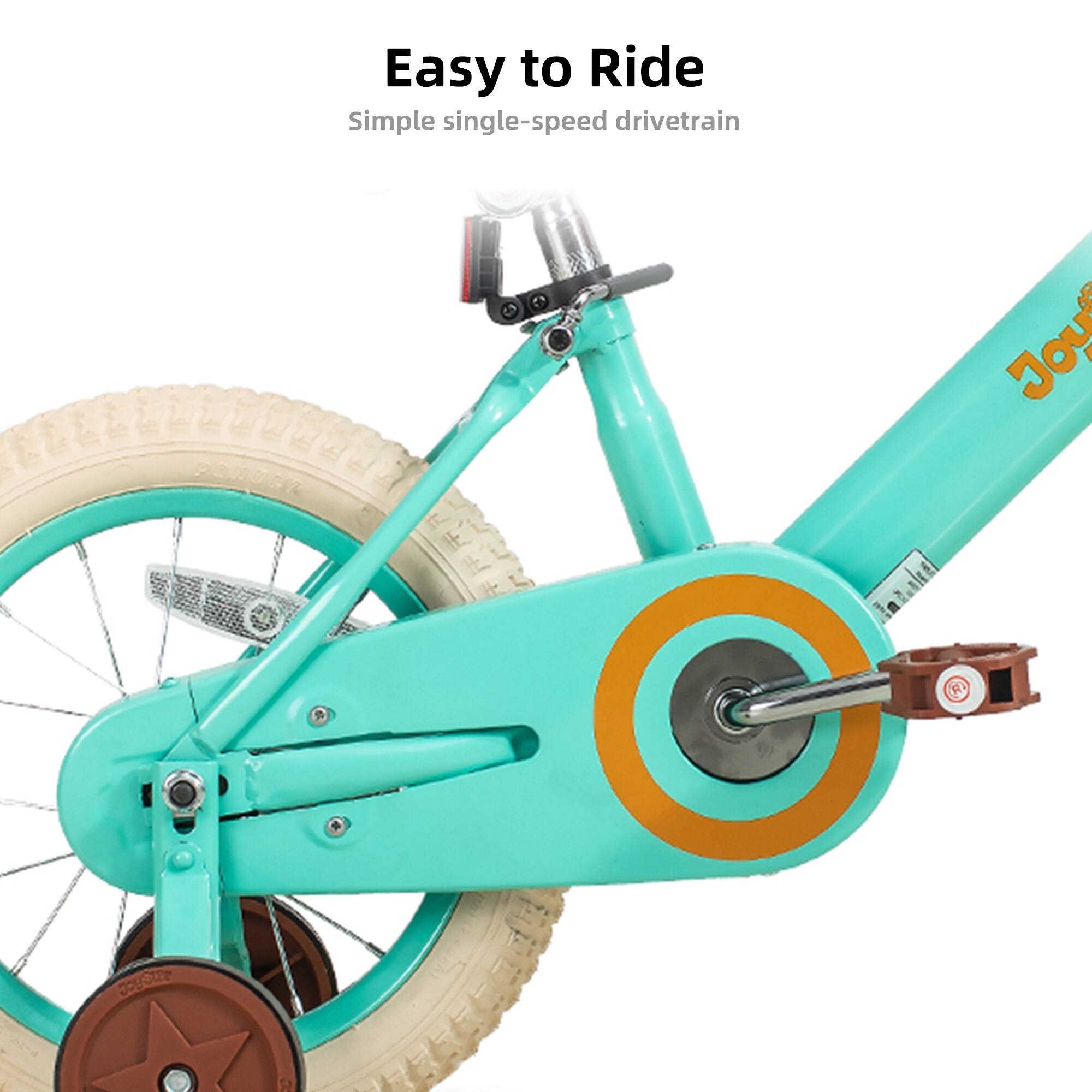 Easy to Ride  
Simple single-speed drivetrain