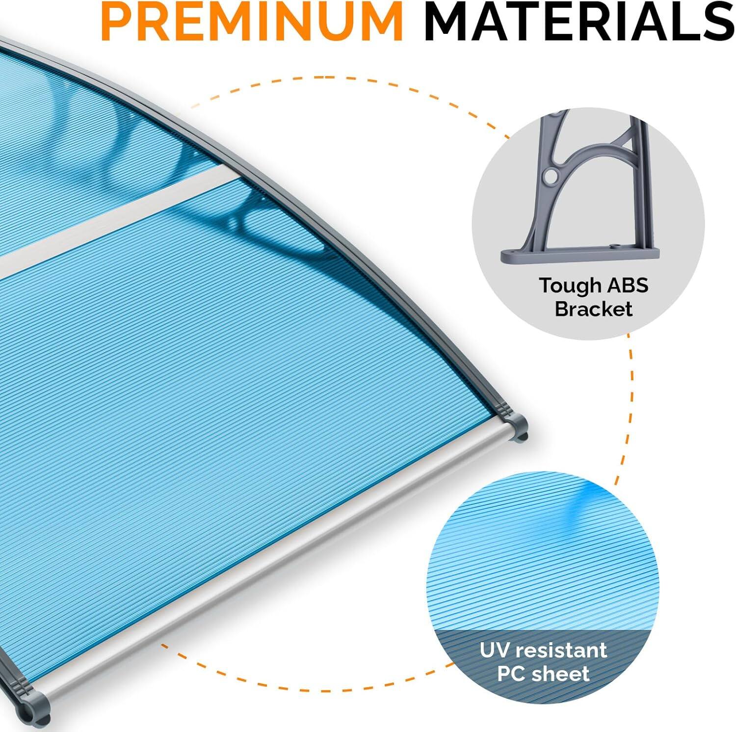PREMIUM MATERIALS  
- Tough ABS Bracket  
- UV resistant PC sheet