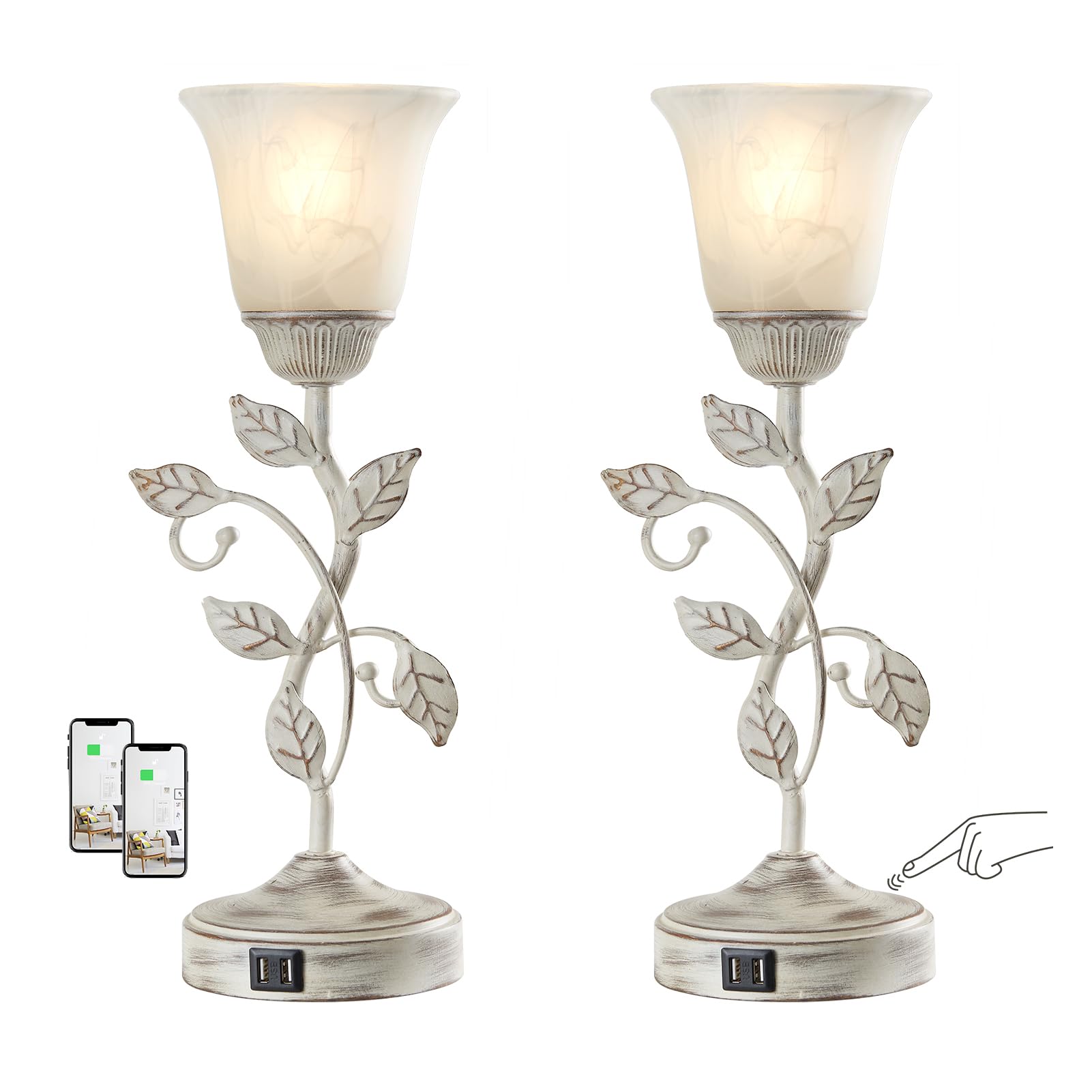 ‎2 Pack- Retro White