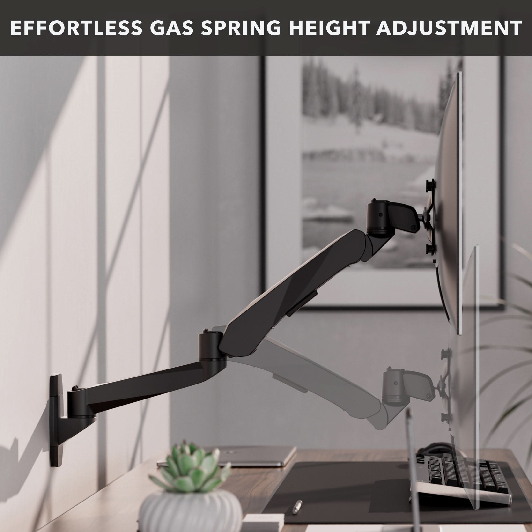 EFFORTLESS GAS SPRING HEIGHT ADJUSTMENT