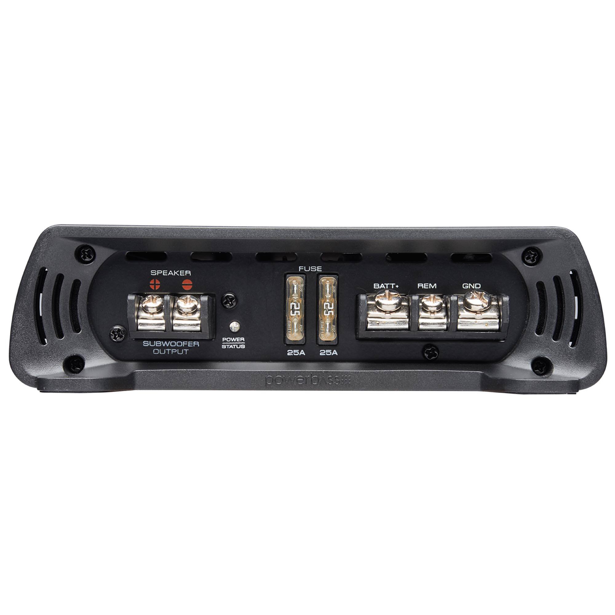 SPEAKER = POWER SUBWOOFER OUTPUT PUSE I I 25 25 I 25A 25A BATT+ REM GND  
powerbs58 35898