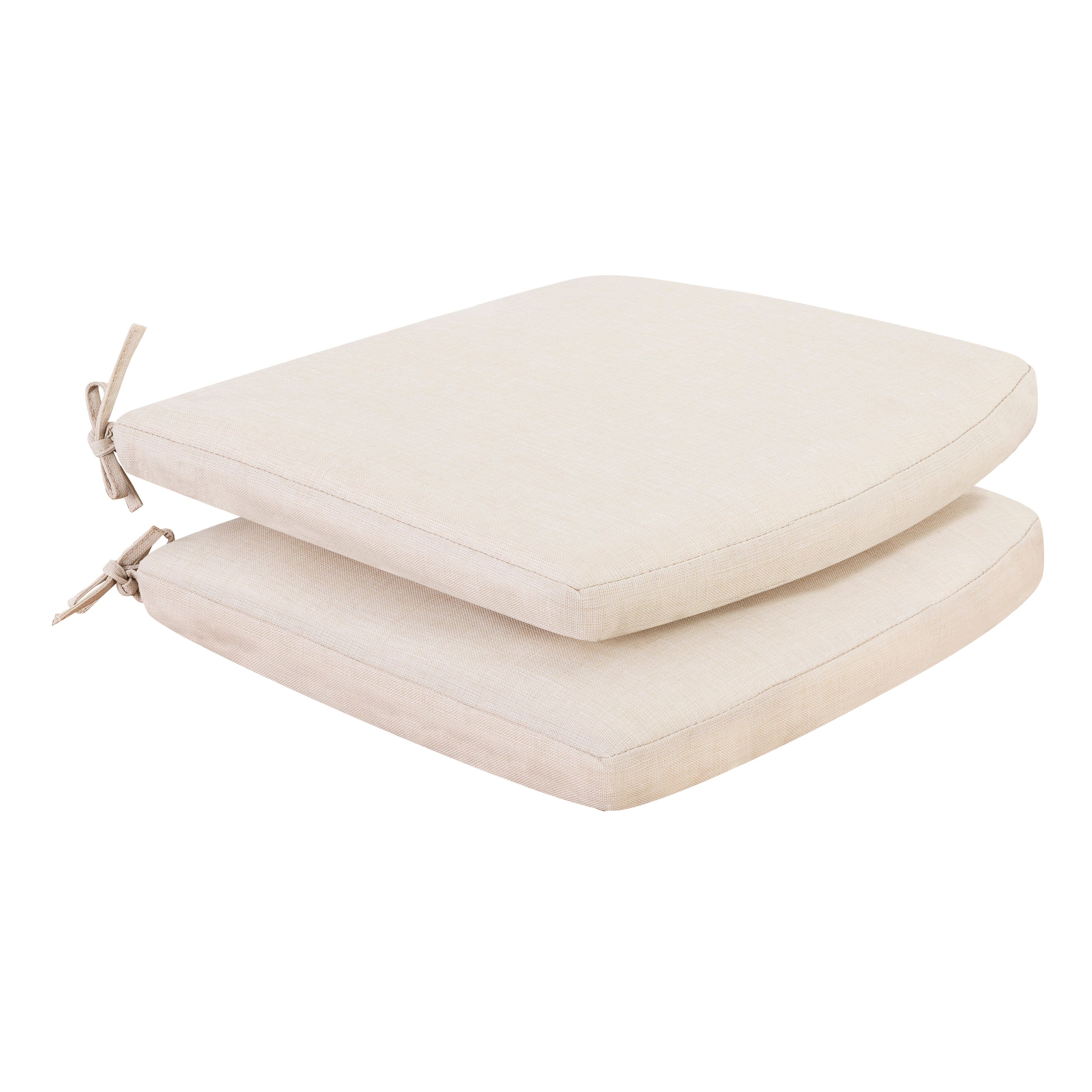 Nuu Garden - Outdoor Indoor 2-Pack 18'' x 20'' Chair Replacement Seat Cushions - Beige price history on PriceWatchPro