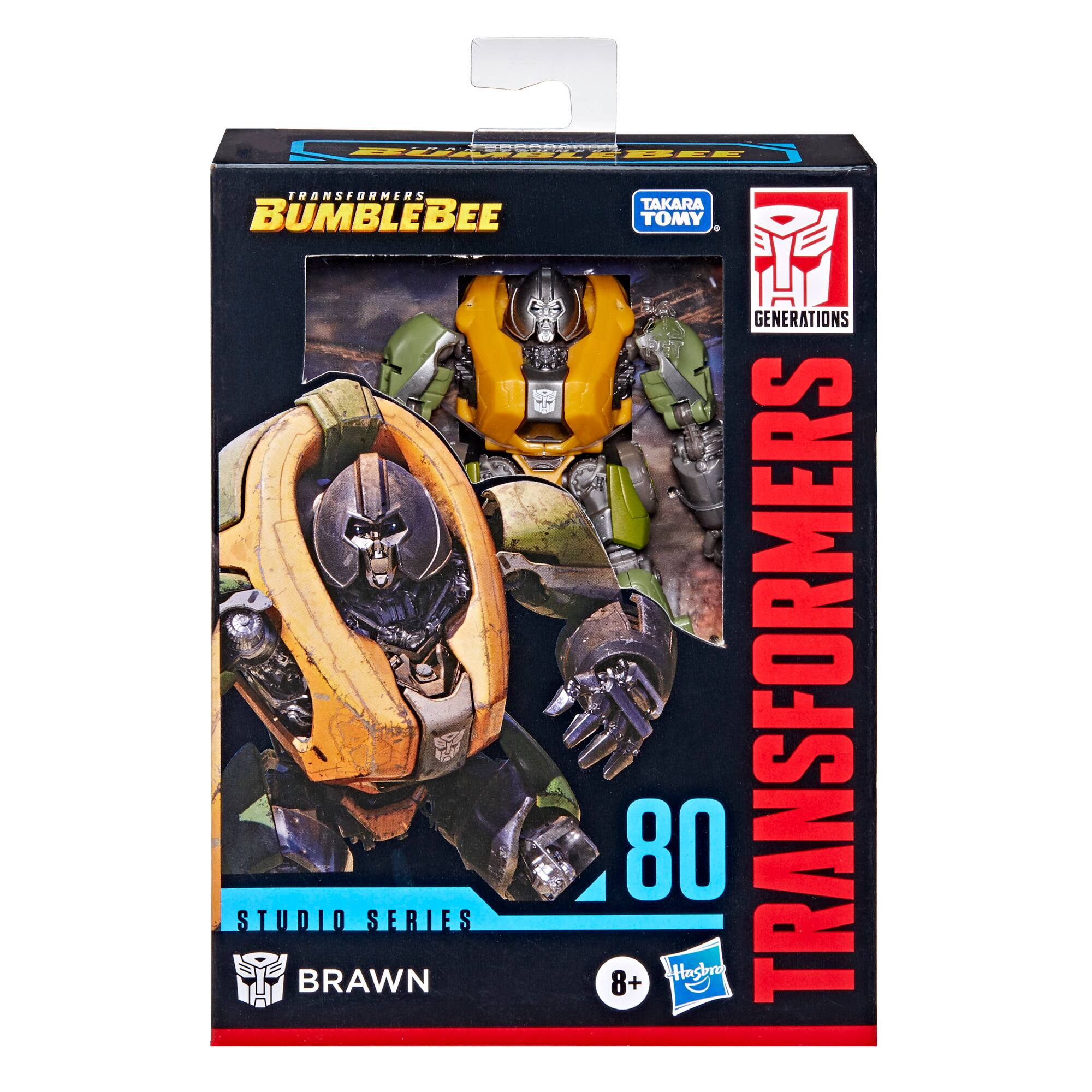 Angle. Transformers - Studio Series 80 Deluxe Transformers: Bumblebee Brawn.