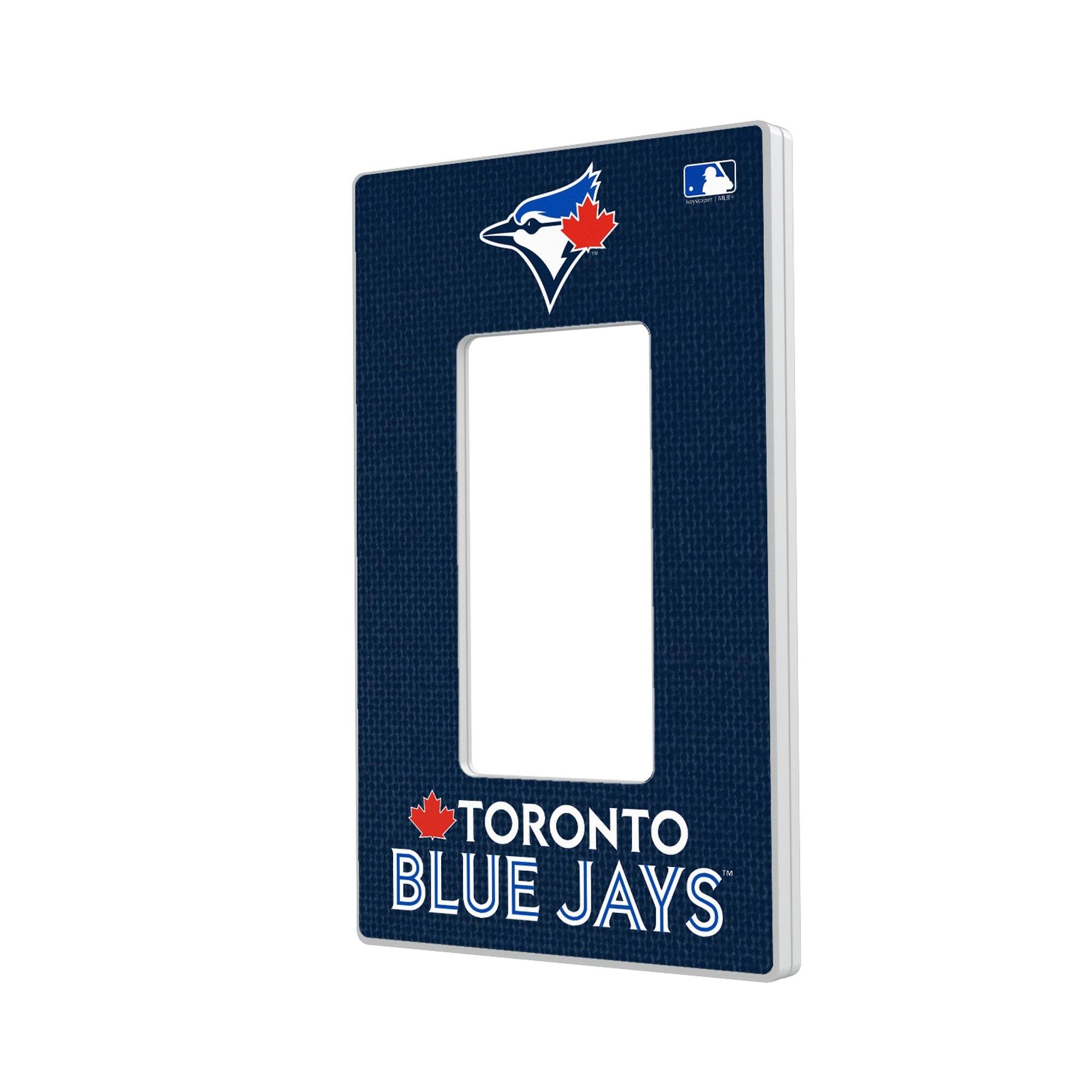 Keyscaper - Toronto Blue Jays Solid Single Rocker Light Switch Plate - Multicolor