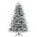 Alt View 19. Costway - 7 FT Pre-Lit Christmas Tree Snow Flocked Hinged Xmas Decoration with 450 Lights - Green/White.