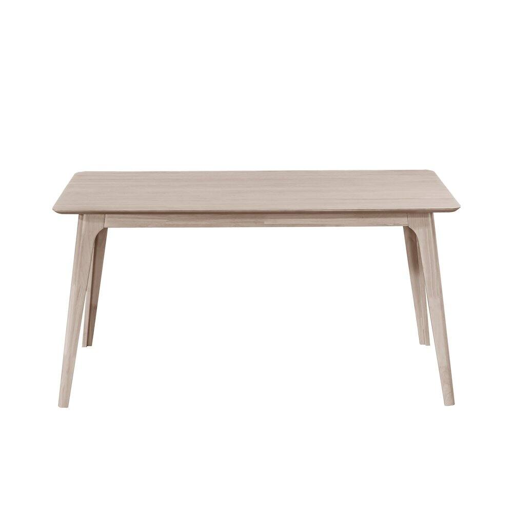 Alt View 1. New Classic Furniture - Oscar 60 in. Rectangle Wood Dining Table, White Ash - White.