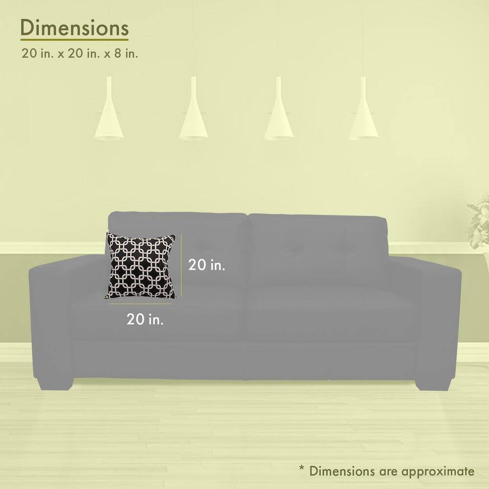 Dimensions  
20 in. x 20 in. x 8 in.  

20 in.  
20 in.  

*Dimensions are approximate