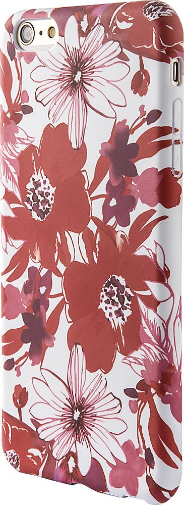 Front. Dynex™ - Soft Shell Case for Apple® iPhone® 6 and 6s - Red/Pink/White.