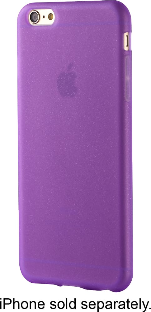 Front. Dynex™ - Soft Shell Case for Apple® iPhone® 6s Plus - Purple.