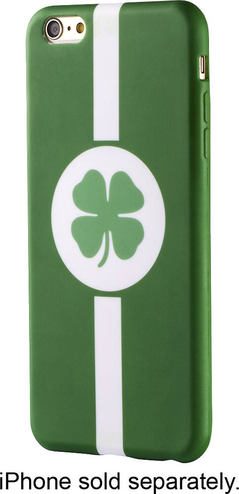 Front. Dynex™ - Soft Shell Case for Apple® iPhone® 6s Plus - Green/White.