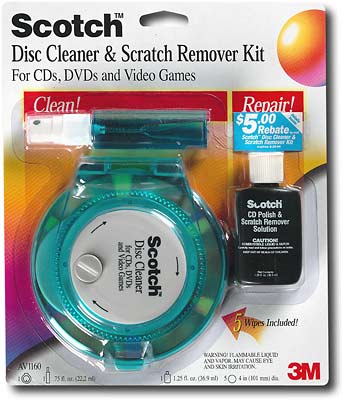 Best Buy: 3M CD/DVD Disc Cleaner/Scratch Remover AV1160