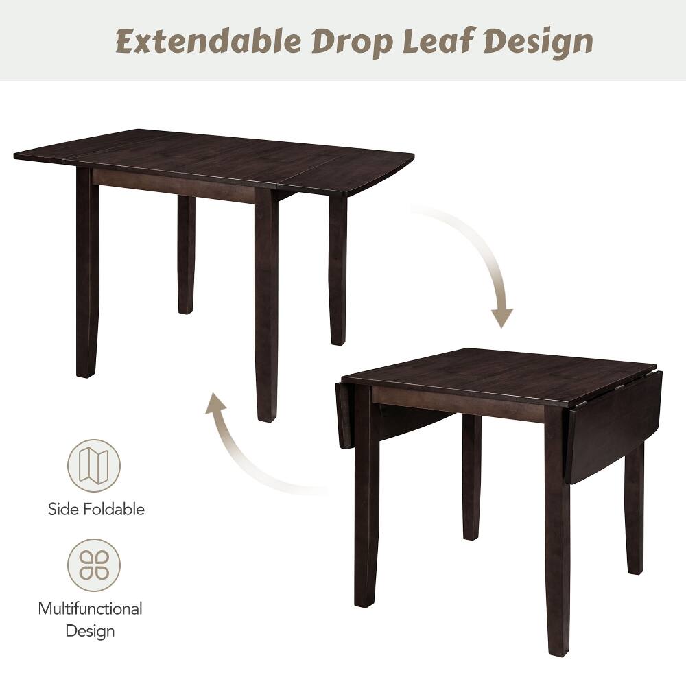 Extendable Drop Leaf Design  
Side Foldable  
Multifunctional Design