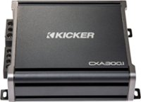 Front Zoom. KICKER - CX Series 300W Class D Mono Amplifier with Variable Low-Pass Crossover - Black.